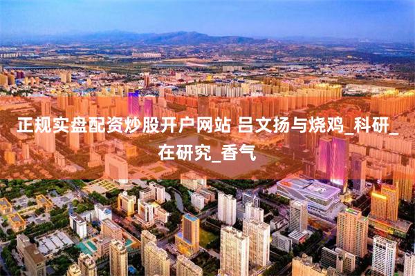 正规实盘配资炒股开户网站 吕文扬与烧鸡_科研_在研究_香气
