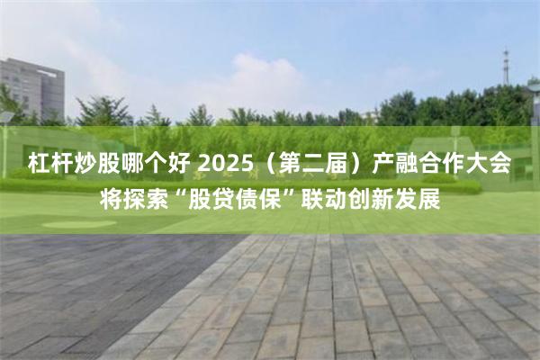杠杆炒股哪个好 2025（第二届）产融合作大会将探索“股贷债保”联动创新发展
